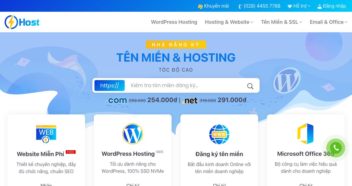 Homepage of Shost.vn hosting