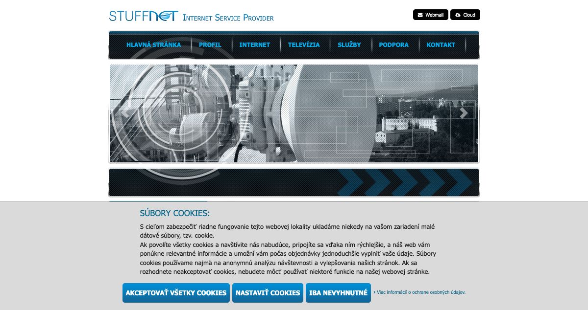 Homepage of StuffNET.SK hosting