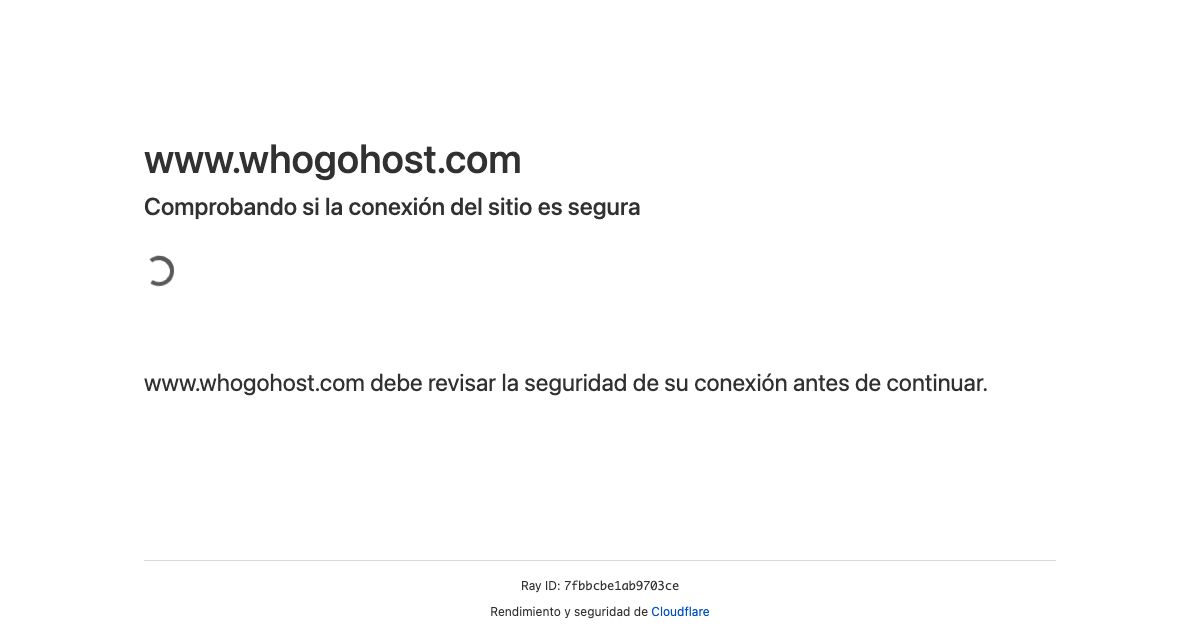 Homepage of WhoGoHost Limited hosting