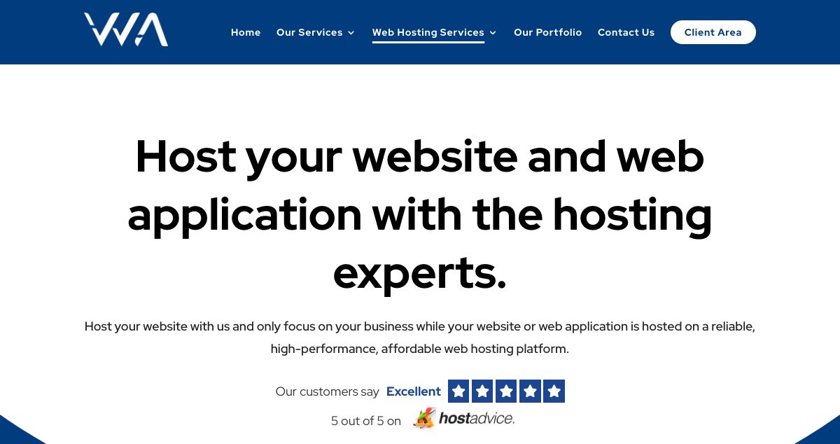 Homepage of Win Authority LLC hosting