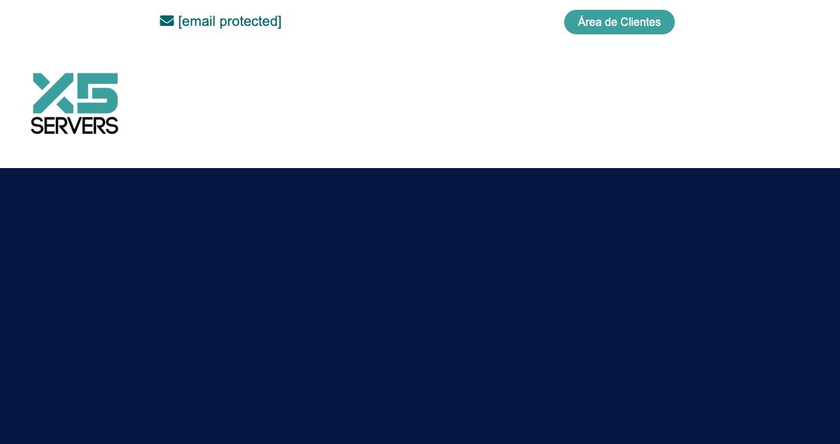 Homepage of X5 SERVERS hosting